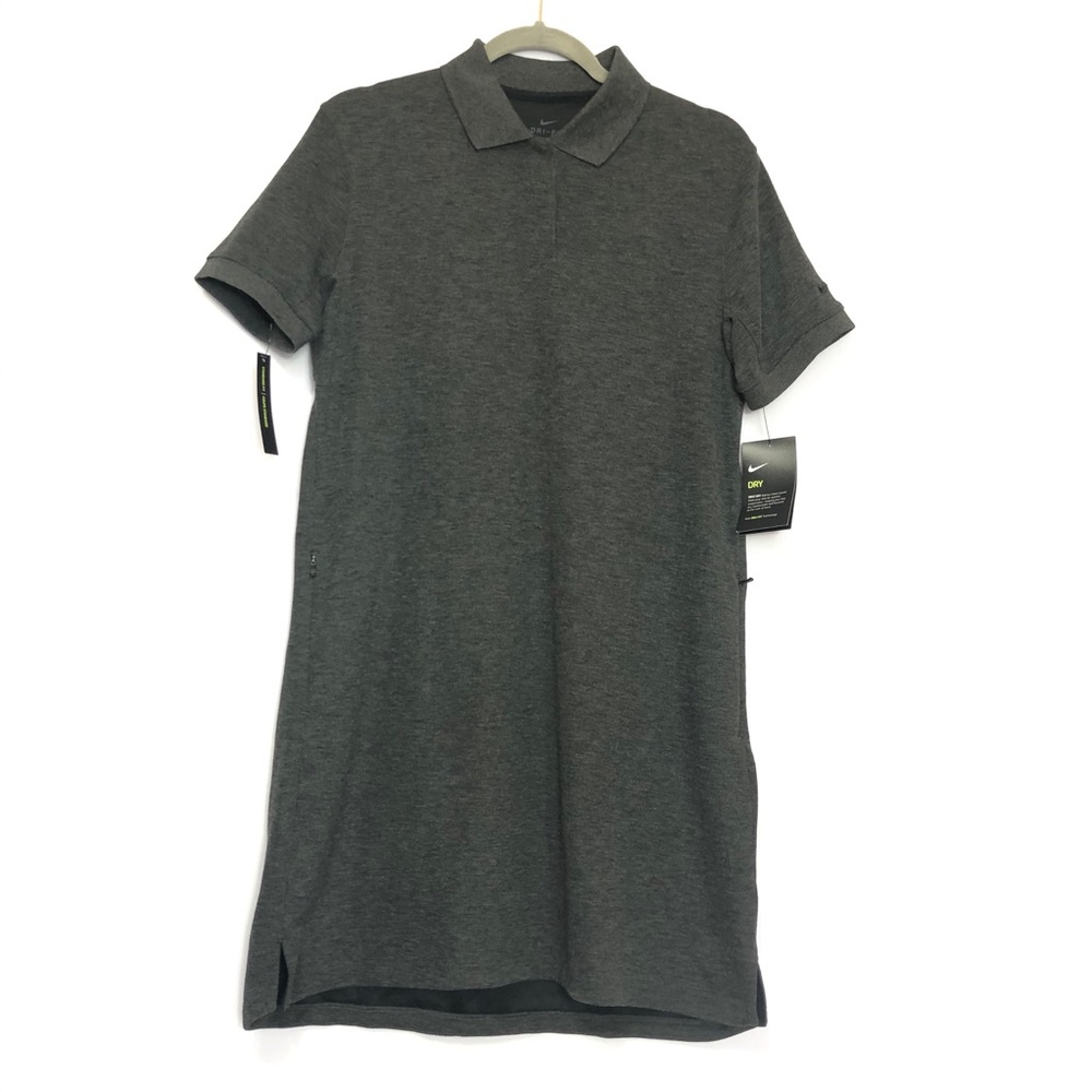 Nike Dri Fit Coupe Standard  Gray Dress Shirt. Size Medium. Classy